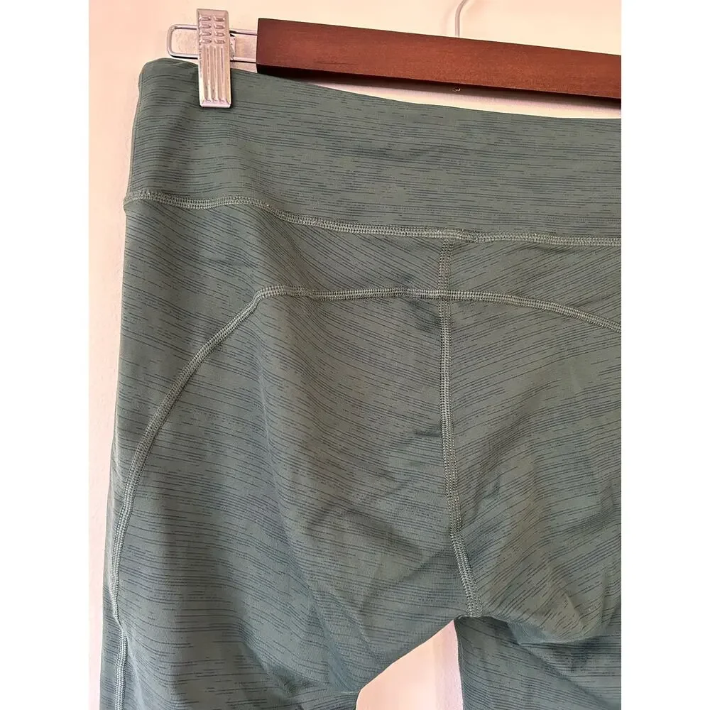 Outdoor Voices womens leggings size M heathered green cropped